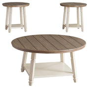 Bolanbrook - White / Brown / Beige - Occasional Table Set (Set of 3) - JaxCo Furniture