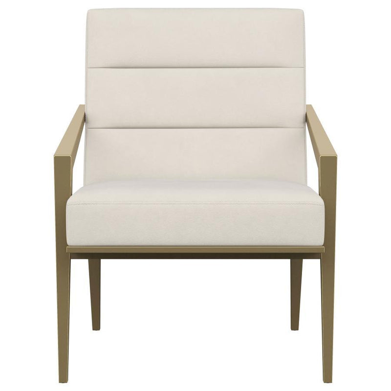 Kirra - Upholstered Metal Arm Accent Chair - JaxCo Furniture