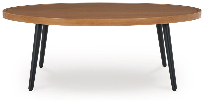 Horizon Hall - Two-tone Brown - Cocktail Table - JaxCo Furniture