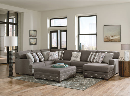 Crawford - Sectional With Ottoman And Pillows - JaxCo Furniture