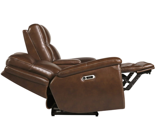 Jameson - Power Reclining Zero Gravity Console Loveseat - Hickory - JaxCo Furniture