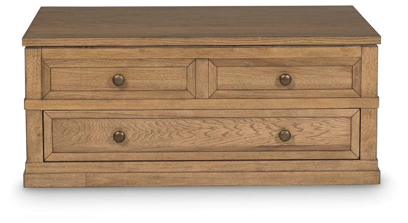 Sharlance - Light Brown - Lift Top Cocktail Table - JaxCo Furniture