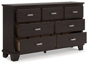 Covetown - Dark Brown - Dresser - JaxCo Furniture