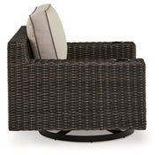 Coastline Bay - Brown - Swivel Lounge W/ Cushion - JaxCo Furniture