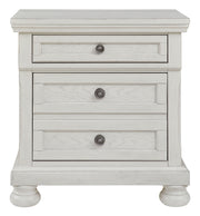 Robbinsdale - Antique White - Two Drawer Night Stand - JaxCo Furniture