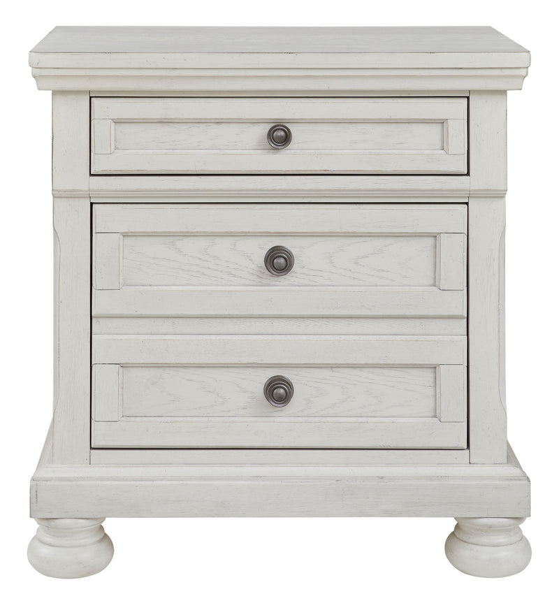 Robbinsdale - Antique White - Two Drawer Night Stand - JaxCo Furniture