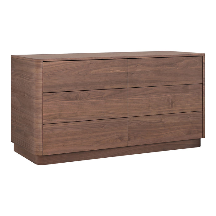 Round Off - Dresser - Dark Brown - JaxCo Furniture