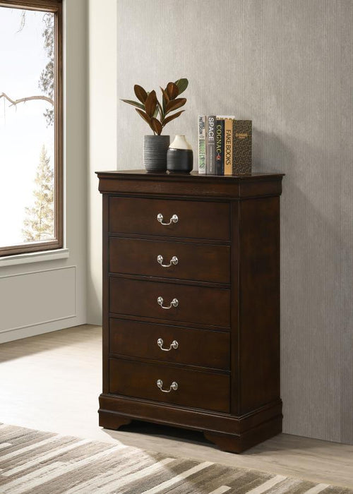 Louis Philippe - Five-drawer Chest - JaxCo Furniture