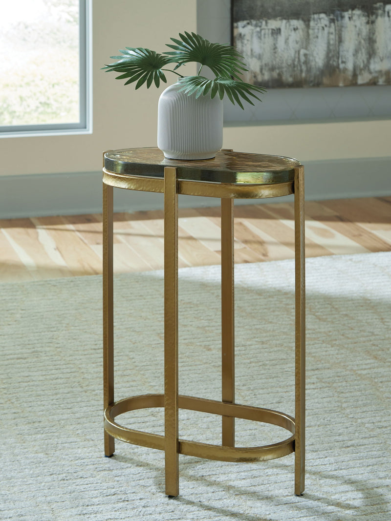 Porterville - Gold Finish - Accent Table - JaxCo Furniture