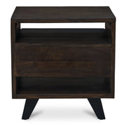 Madagascar - Accent Nightstand - Dark Brown - JaxCo Furniture