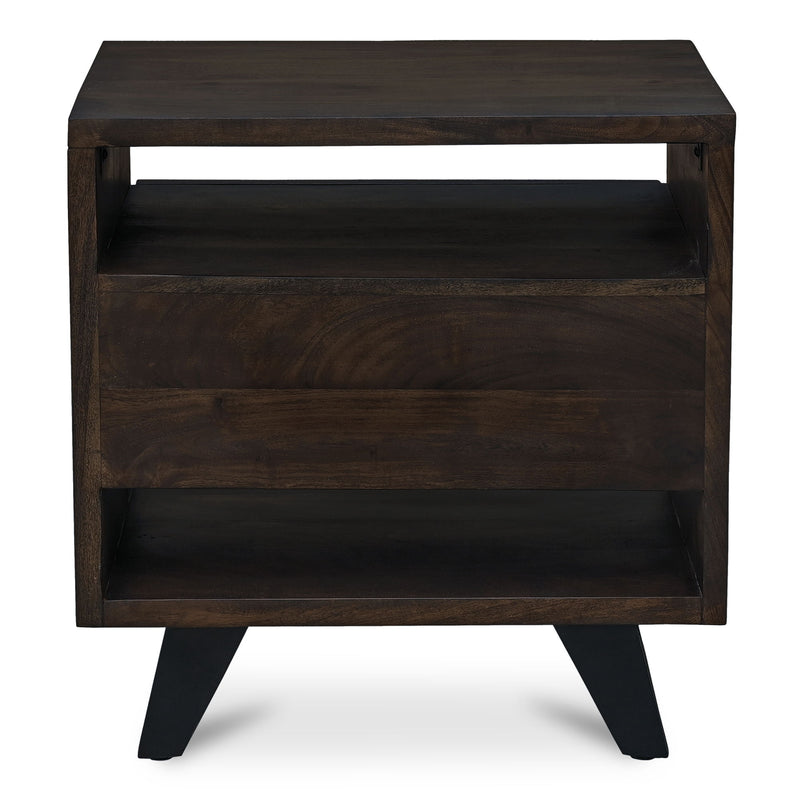 Madagascar - Accent Nightstand - Dark Brown - JaxCo Furniture