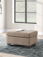 Triston-Peaks - Ottoman - Suede - JaxCo Furniture