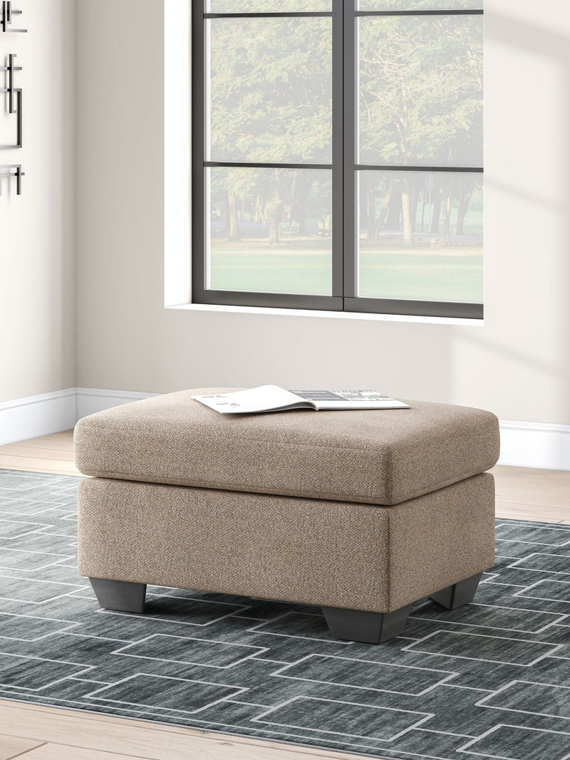 Triston-Peaks - Ottoman - Suede - JaxCo Furniture