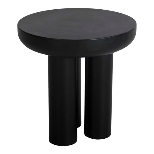 Rocca - Side Table - Black - Cement - JaxCo Furniture