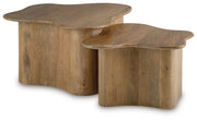 Abeford - Brown - Accent Cocktail Table (Set of 2) - JaxCo Furniture