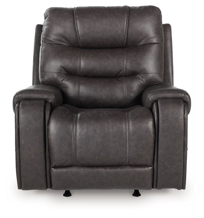 Femley - Smoke - Rocker Recliner - JaxCo Furniture
