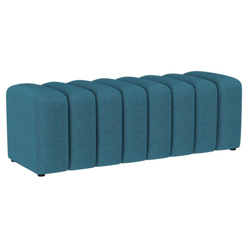 Summer - Fabric Upholstered Tufted Accent Bench - JaxCo Furniture