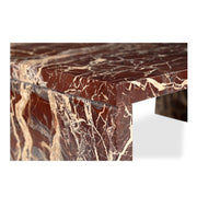 Rosa - Coffee Table - Rosso Levnato Marble - JaxCo Furniture