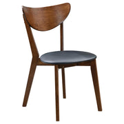 Jedda - Wood Dining Side Chair (Set of 2) - Dark Walnut And Black - JaxCo Furniture