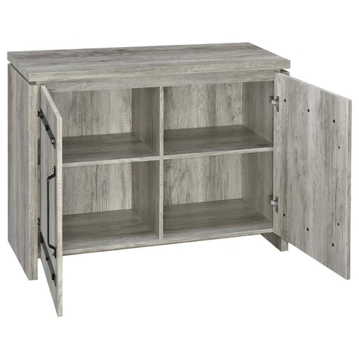 Enoch - 2 Door Engineered Wood Accent Cabinet - Gray Driftwood - JaxCo Furniture