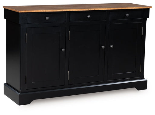 Wildenauer - Brown / Black - Dining Room Buffet - JaxCo Furniture