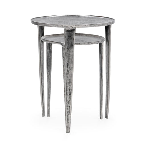 Elinor - Nesting Accent Tables (Set of 2) - Pearl Silver - JaxCo Furniture