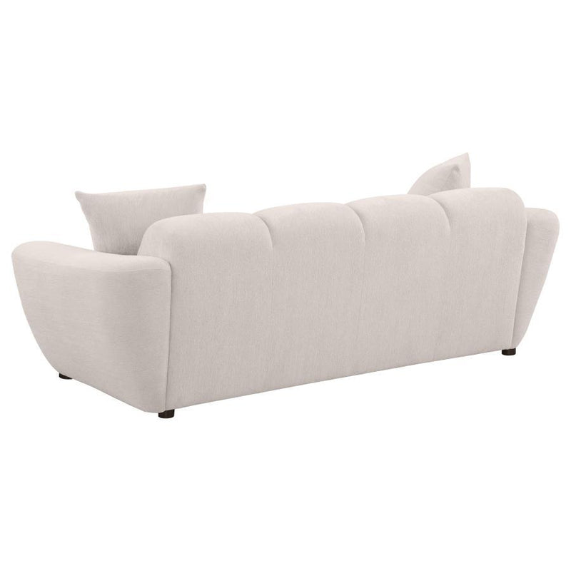 Destino - Chenille Splayed Arm Sofa Set - JaxCo Furniture