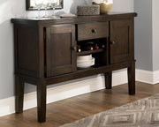 Haddigan - Dark Brown - Dining Room Server - JaxCo Furniture