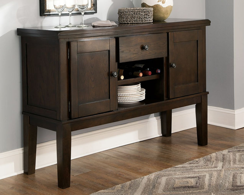 Haddigan - Dark Brown - Dining Room Server - JaxCo Furniture