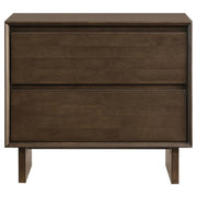 Glenwood - 2-Drawer Nightstand Bedside Table - Warm Brown - JaxCo Furniture