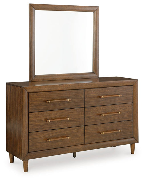 Lyncott - Brown - Dresser And Mirror - JaxCo Furniture