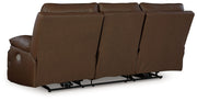Vonryan - Tobacco - Power Reclining Sofa With Adj Headrest - JaxCo Furniture