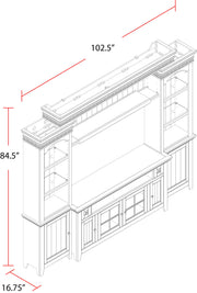 Tidewater - Console Entertainment Wall - JaxCo Furniture