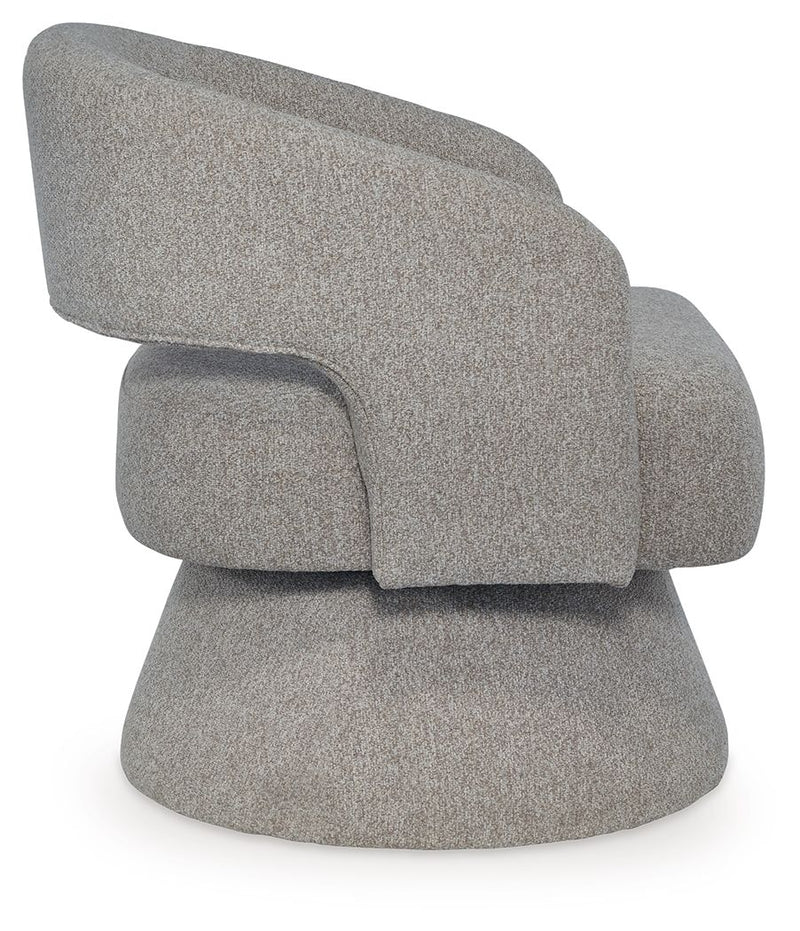 Nashkins - Swivel Accent Chair - Pebble - JaxCo Furniture