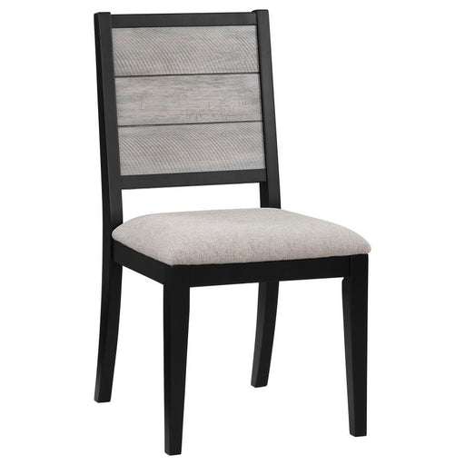 Elodie - Wood Dining Side Chair (Set of 2) - Gray And Black - JaxCo Furniture