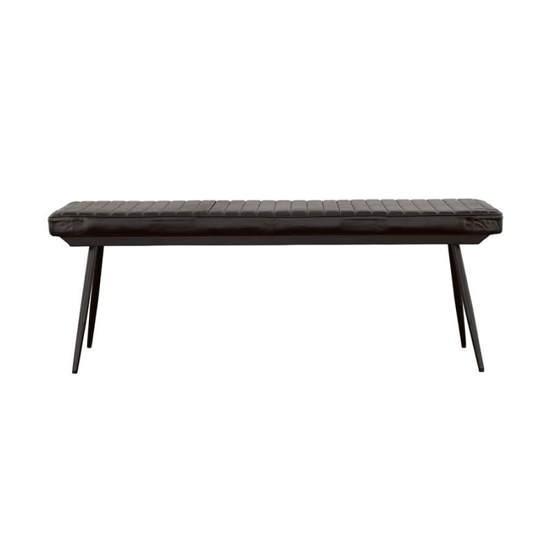 Misty - Leather Upholstered Dining Bench - Antique Espresso - JaxCo Furniture