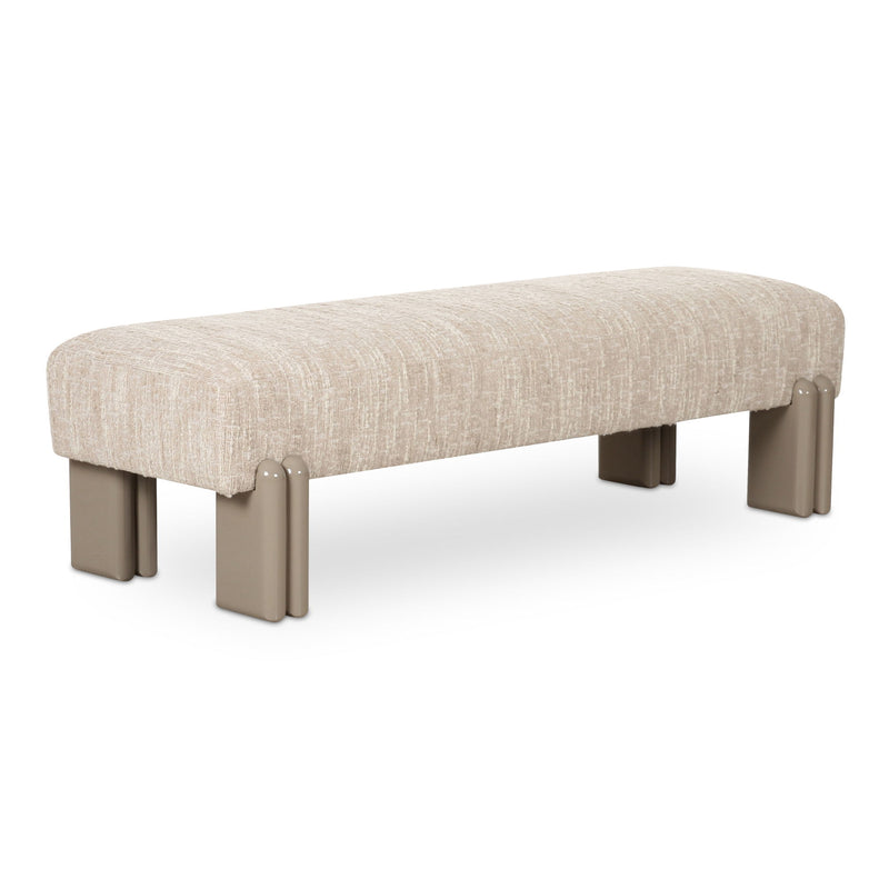 Priya - Bench - Off White - JaxCo Furniture