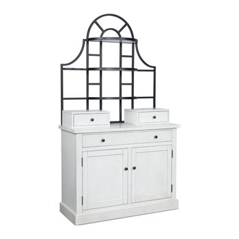 Greddinton - White - Bakers Rack Base - JaxCo Furniture