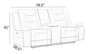 Caldwell - Power Console Loveseat - JaxCo Furniture