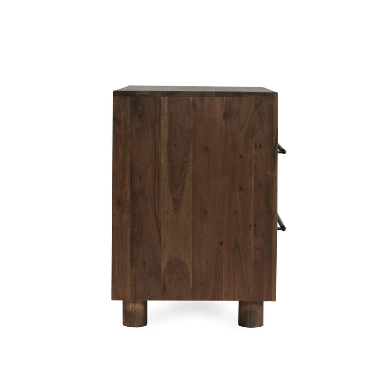 Jaxon - 2 Drawer Nightstand - Cocoa Brown - JaxCo Furniture