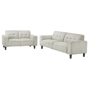 Deerhurst - Upholstered Tufted Track Arm Sofa Set - JaxCo Furniture