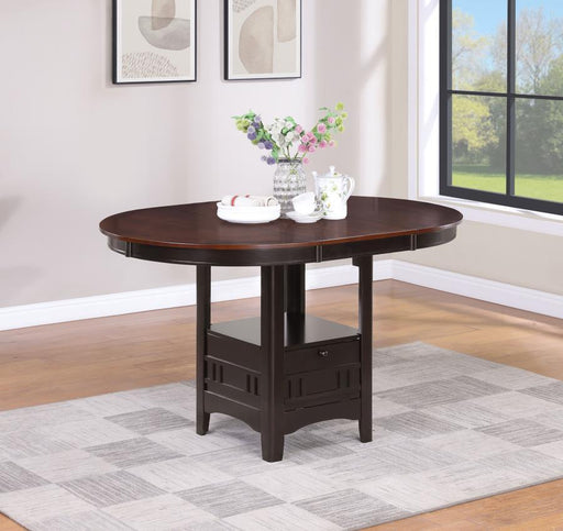 Lavon - Oval Extension Counter Dining Table - Light Chestnut - JaxCo Furniture