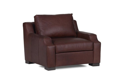 Classic Custom - Rivera Arm Chair With English Modern Arm Old Attic Leather Park Bench - Dark Brown - JaxCo Furniture