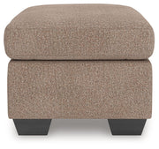 Triston-Peaks - Suede - Ottoman - JaxCo Furniture
