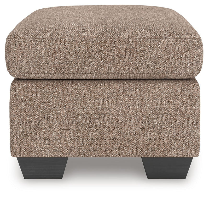 Triston-Peaks - Suede - Ottoman - JaxCo Furniture