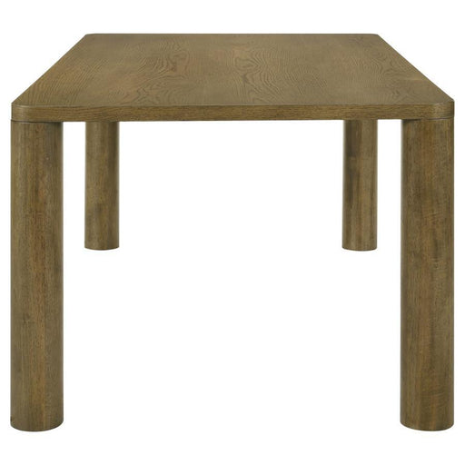 Castlewood - Rectangular Wood Dining Table - Brown Oak - JaxCo Furniture