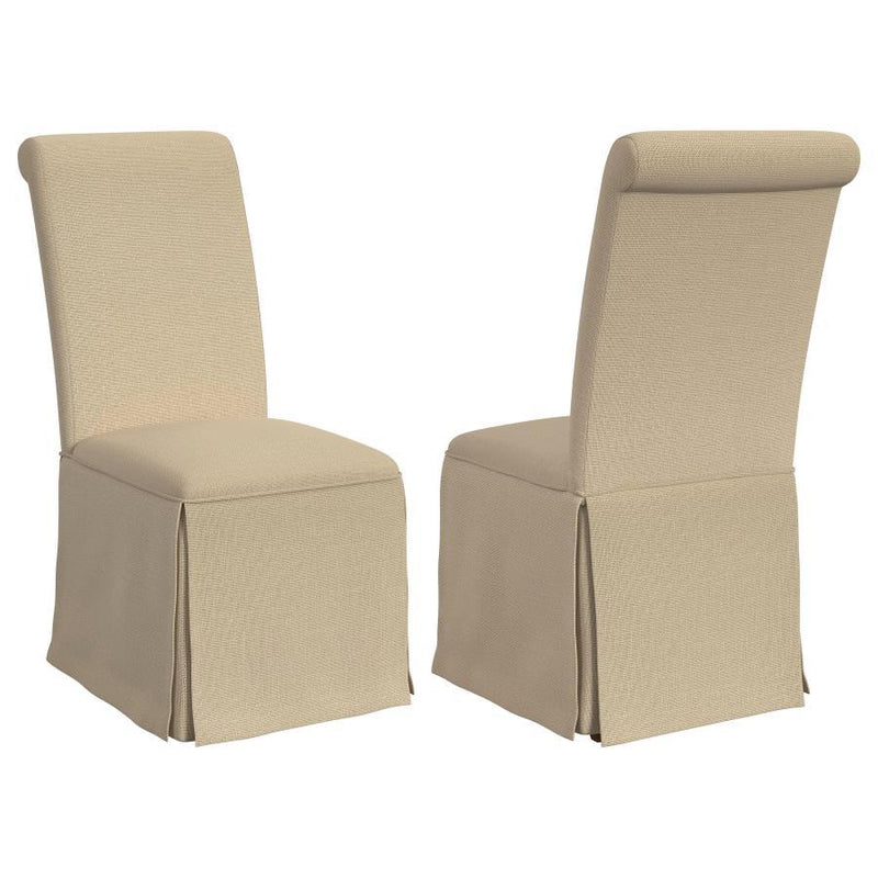 Shawna - Upholstered Skirted Dining Chair (Set of 2) - JaxCo Furniture