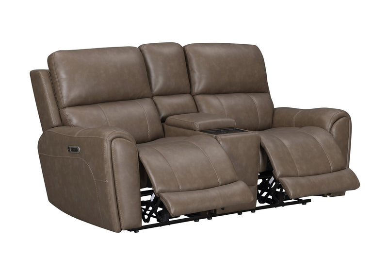 Hancock - Zero Gravity Power Reclining Console Loveseat P3 - JaxCo Furniture