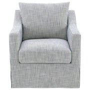 Winter - Upholstered Sloped Arm Accent Swivel Chair - JaxCo Furniture