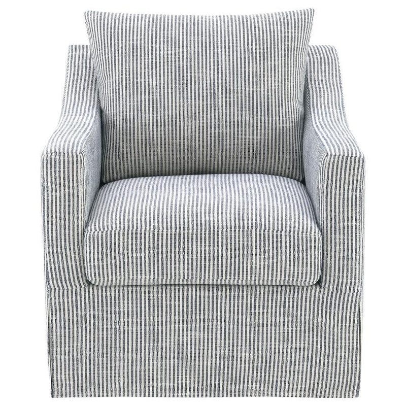 Winter - Upholstered Sloped Arm Accent Swivel Chair - JaxCo Furniture